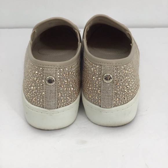 Alex Marie Women’s Rinestone Gold Slip-On Sneakers Shoes Casual Comfort Size 7 - Picture 4 of 8